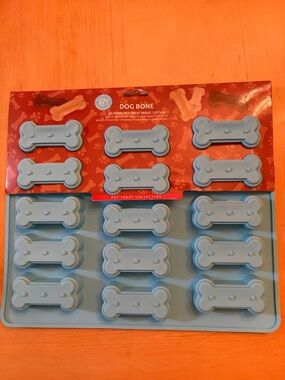 Dog Bone Silicone Treat Mold - Light Blue